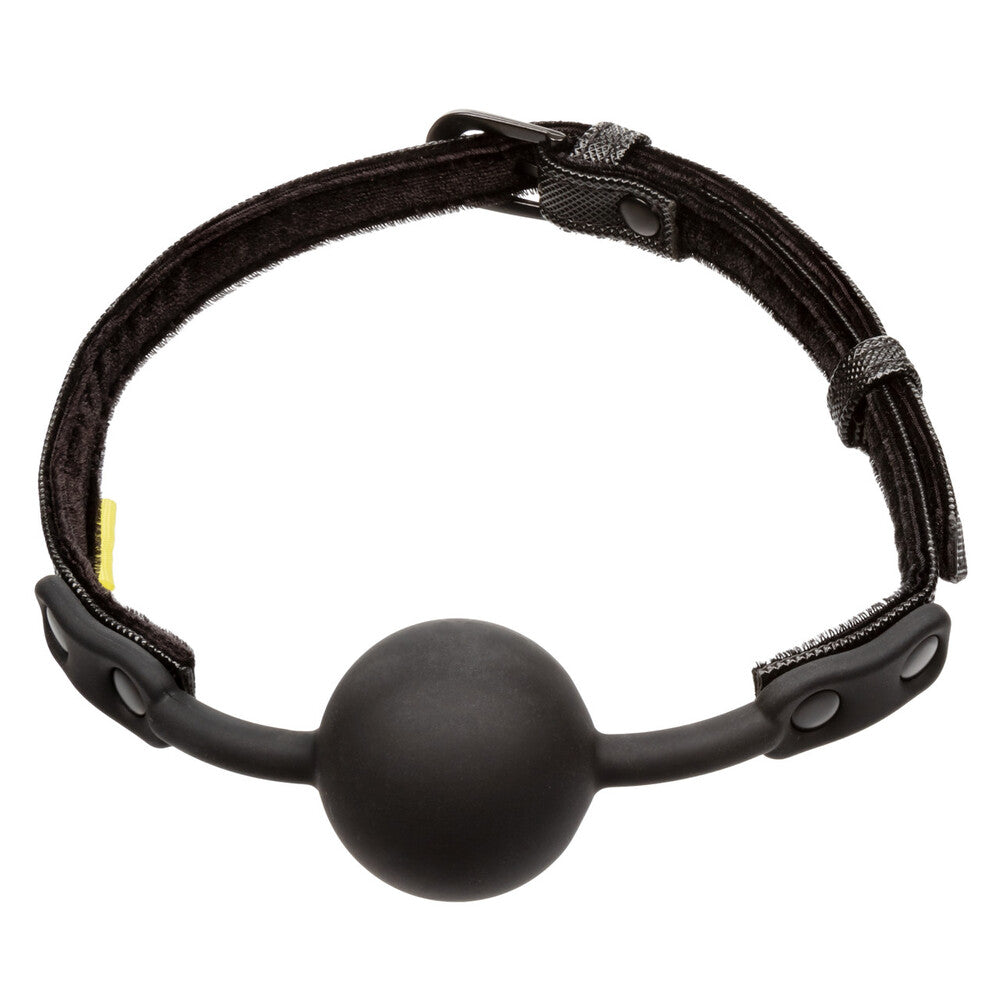 Boundless Black Silicone Ball Gag with Vegan Leather Strap