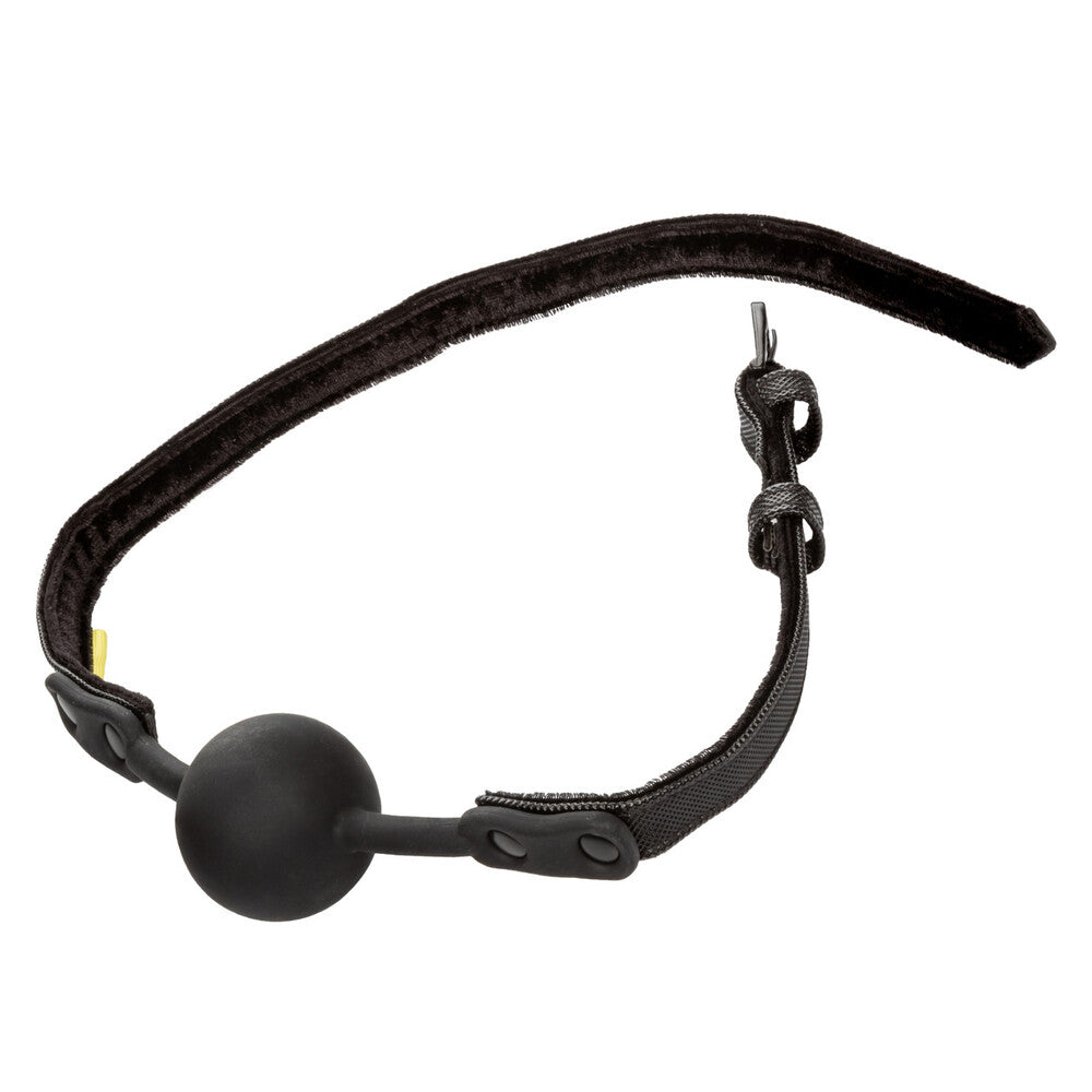 Boundless Black Silicone Ball Gag with Vegan Leather Strap