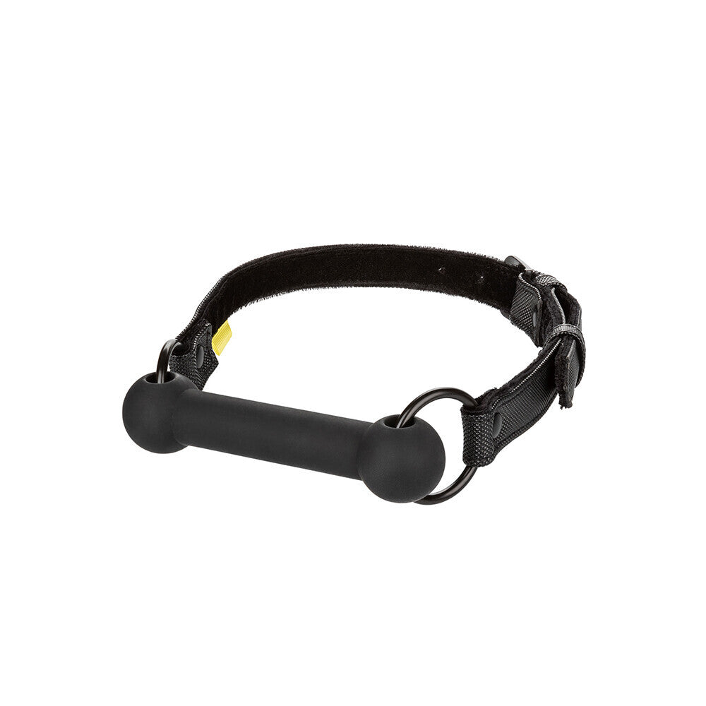Boundless Black Silicone Bar Gag with Vegan Leather Strap