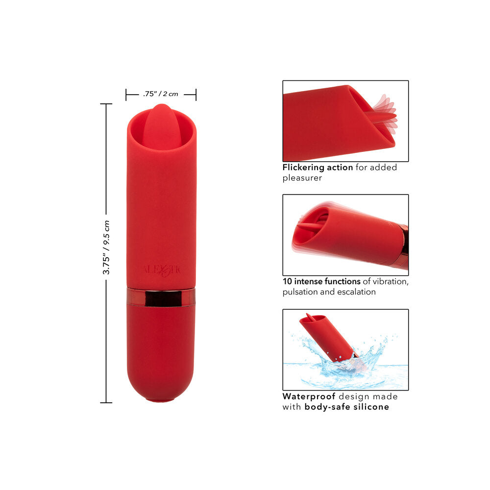 Kyst Pink Flicker Mini Massager with 10 Vibrational Functions