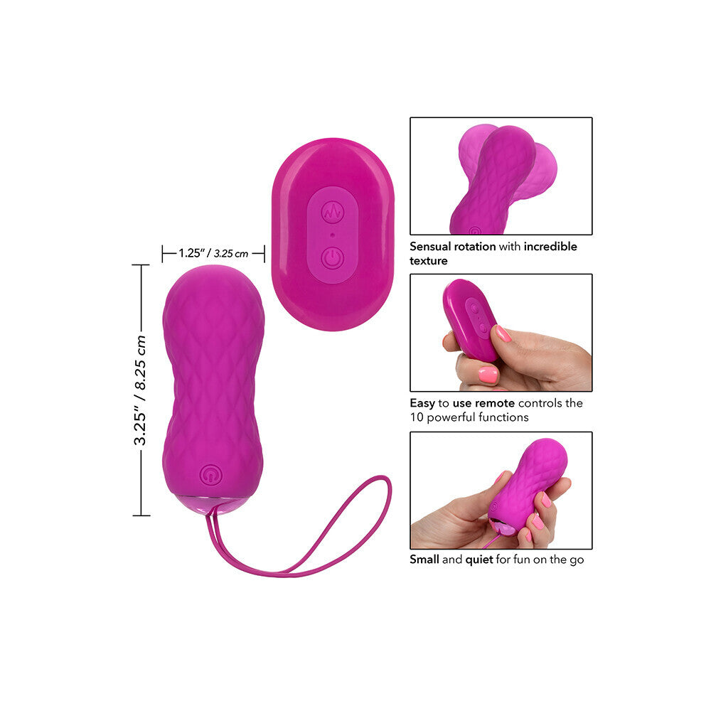 Slay Purple Remote Control Textured Bullet 10 Functions
