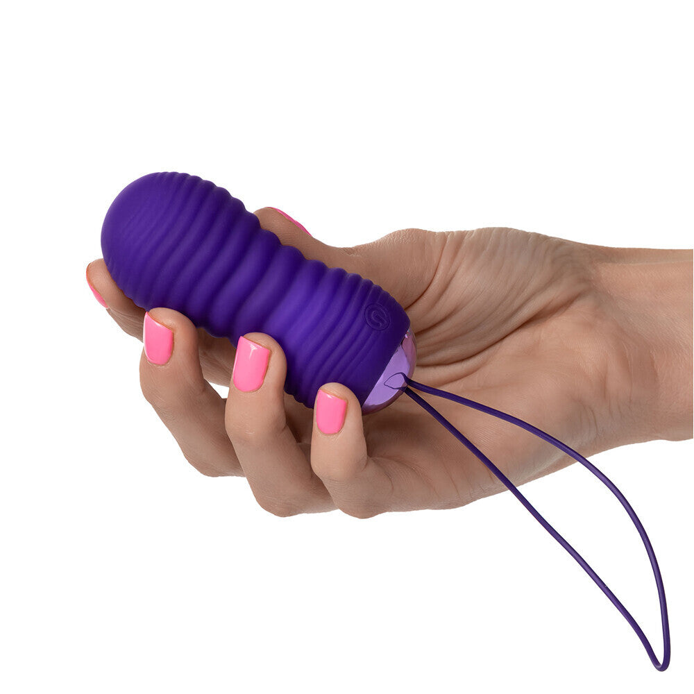 Slay Black Remote Control Ribbed Thrusting Bullet