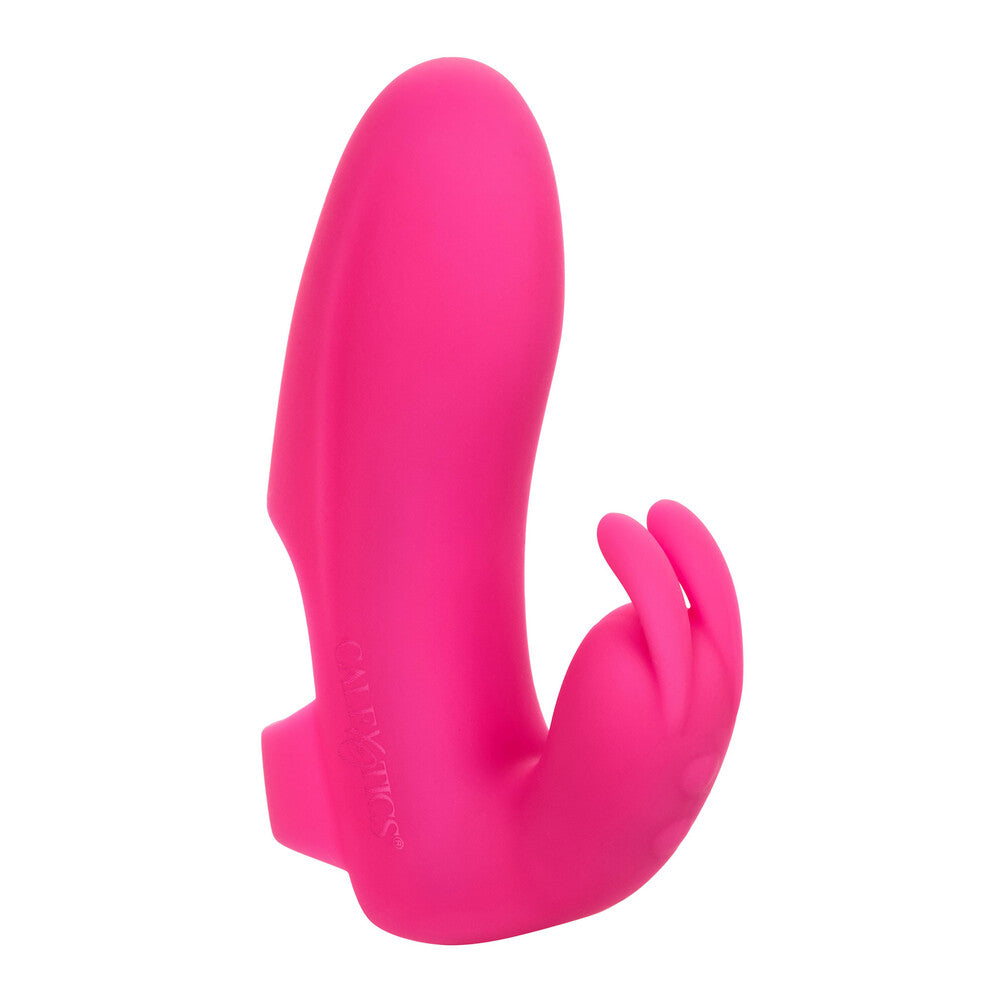 Mini Marvels Pink Rabbit Finger Vibrator with USB Rechargeable