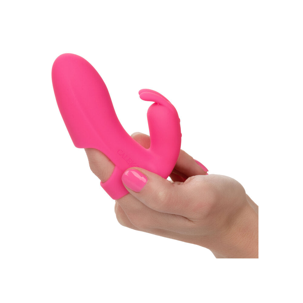 Mini Marvels Pink Rabbit Finger Vibrator with USB Rechargeable