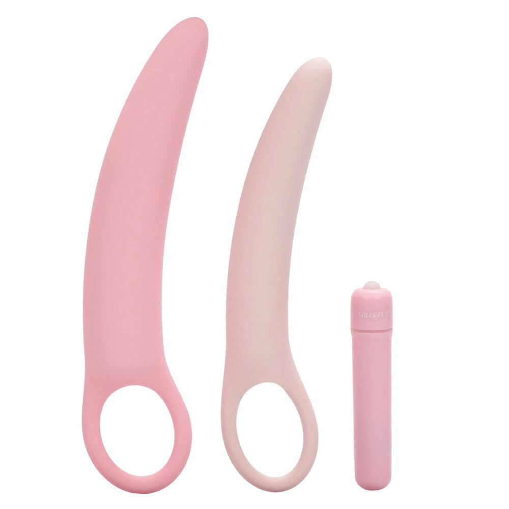 Inspire Pastel Pink Silicone 3 Piece Vibrating Dilator Kit