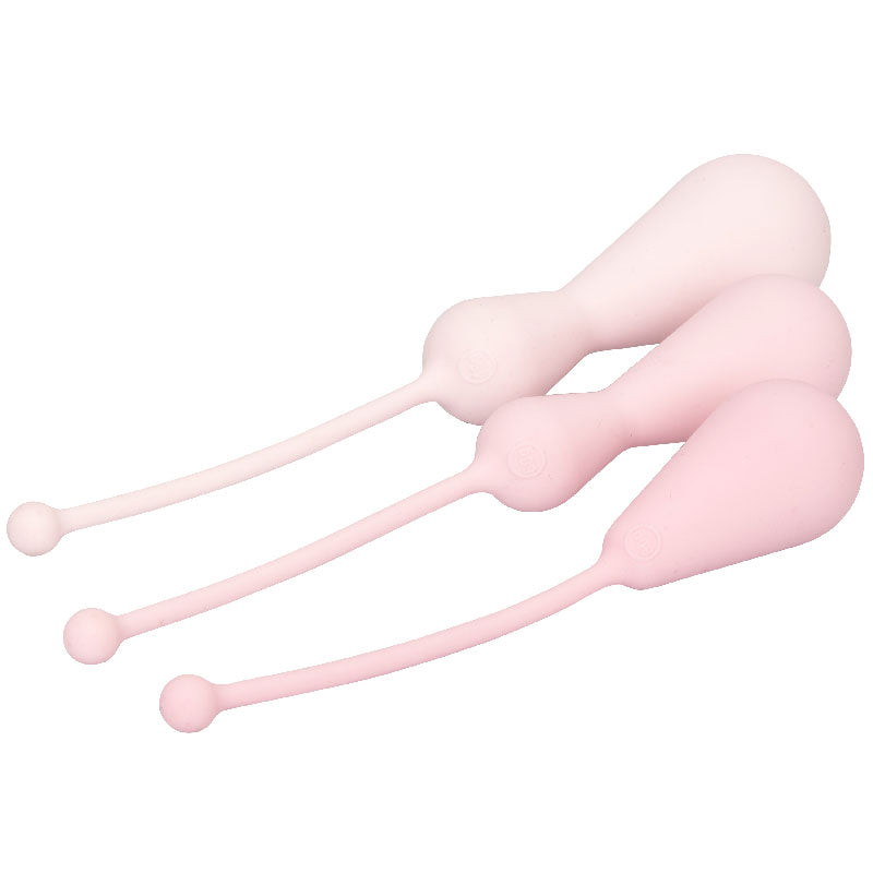 Inspire Pink Weighted Silicone Kegel Training Kit