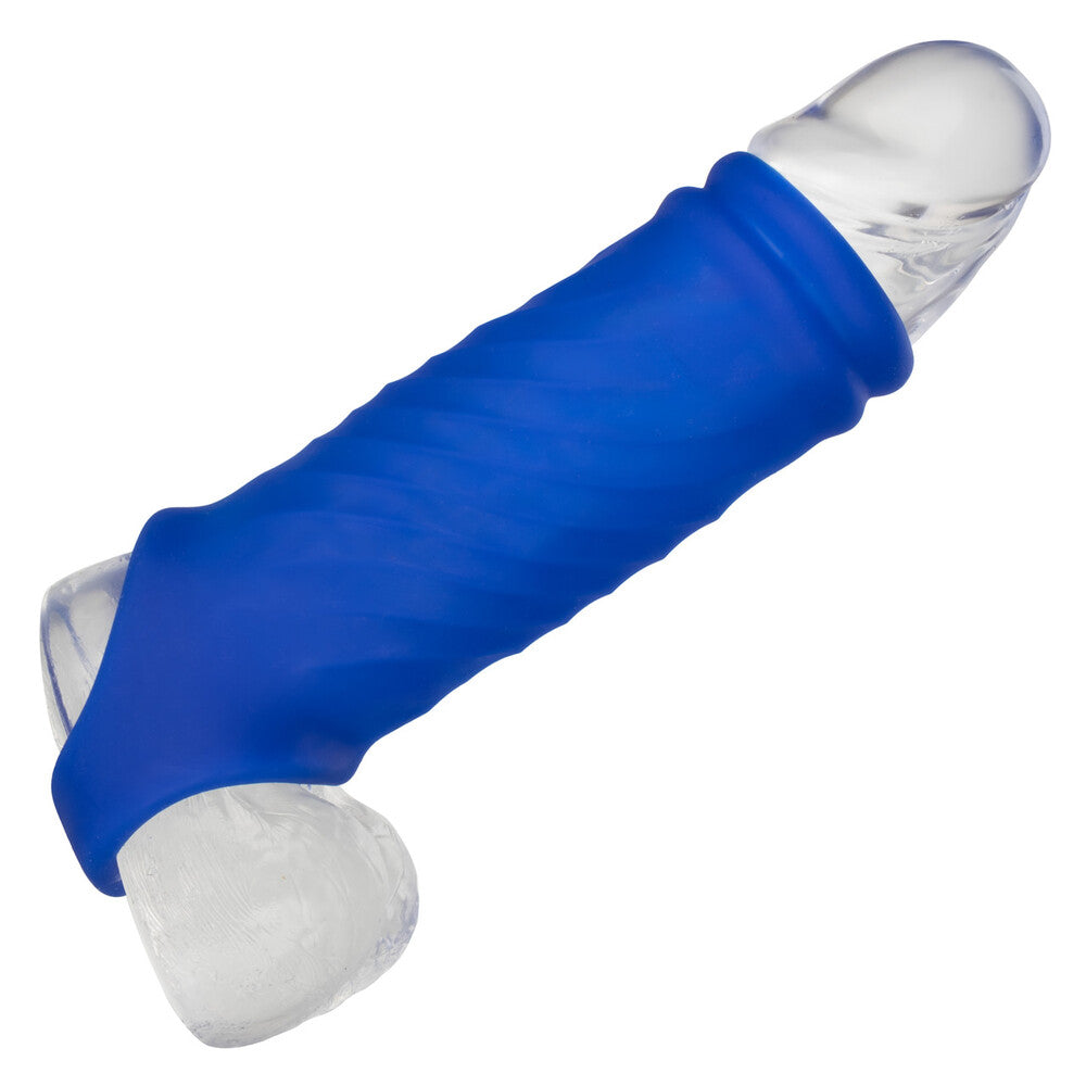 California Exotic Admiral Wave Penis Extender on Clear Dildo