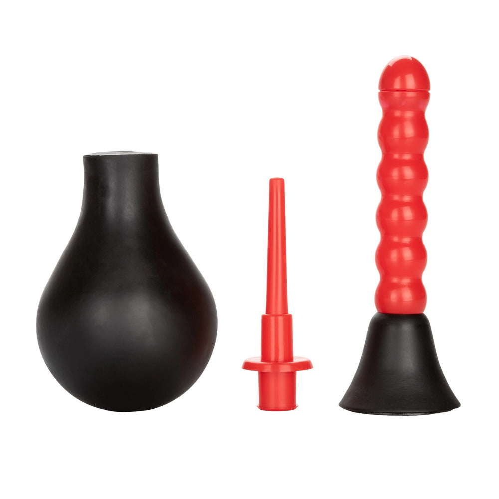 COLT Black Anal Douche with Dual Nozzles and EZ Squeeze Bulb