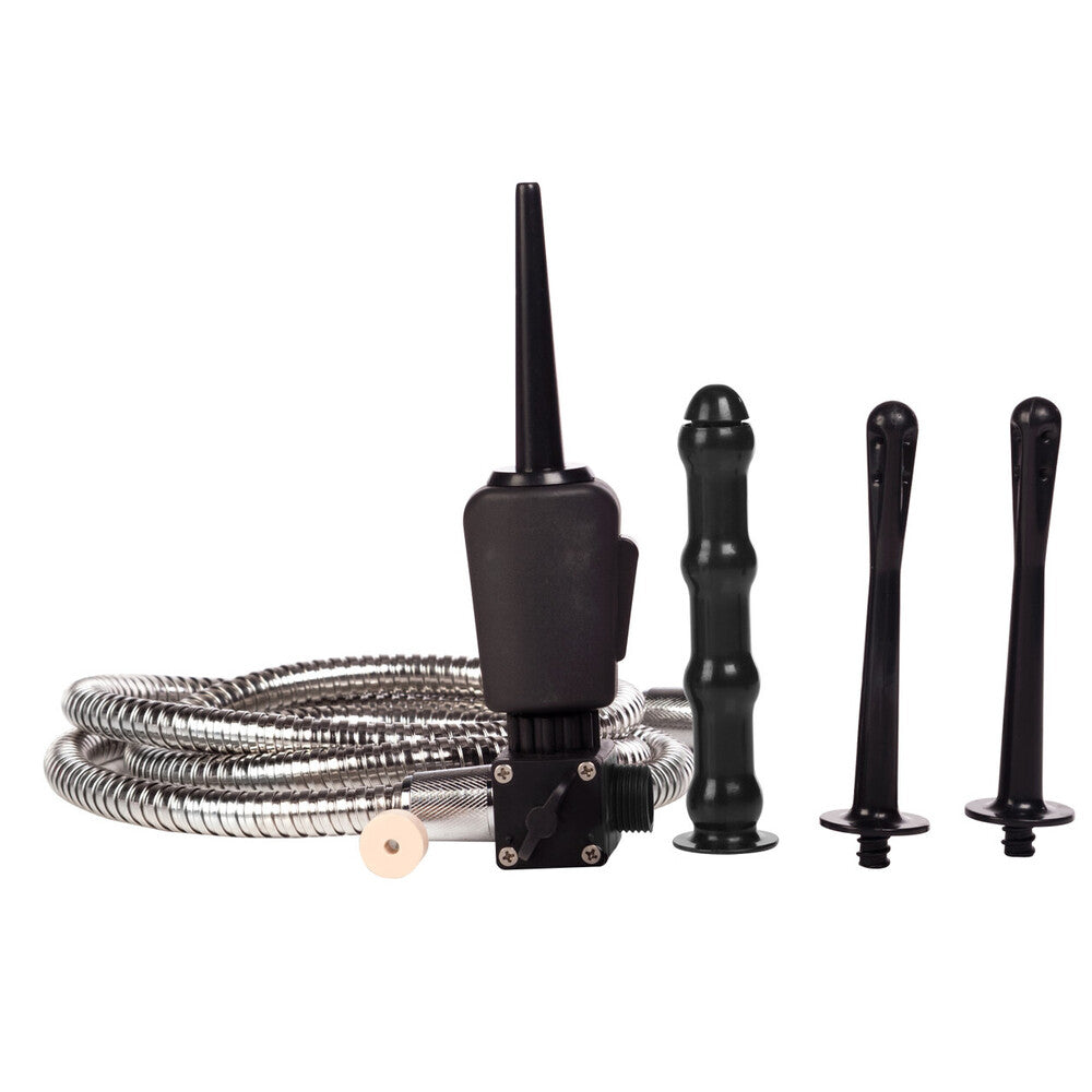 Colt Black Advanced Shower Shot Enema Kit with Adaptor
