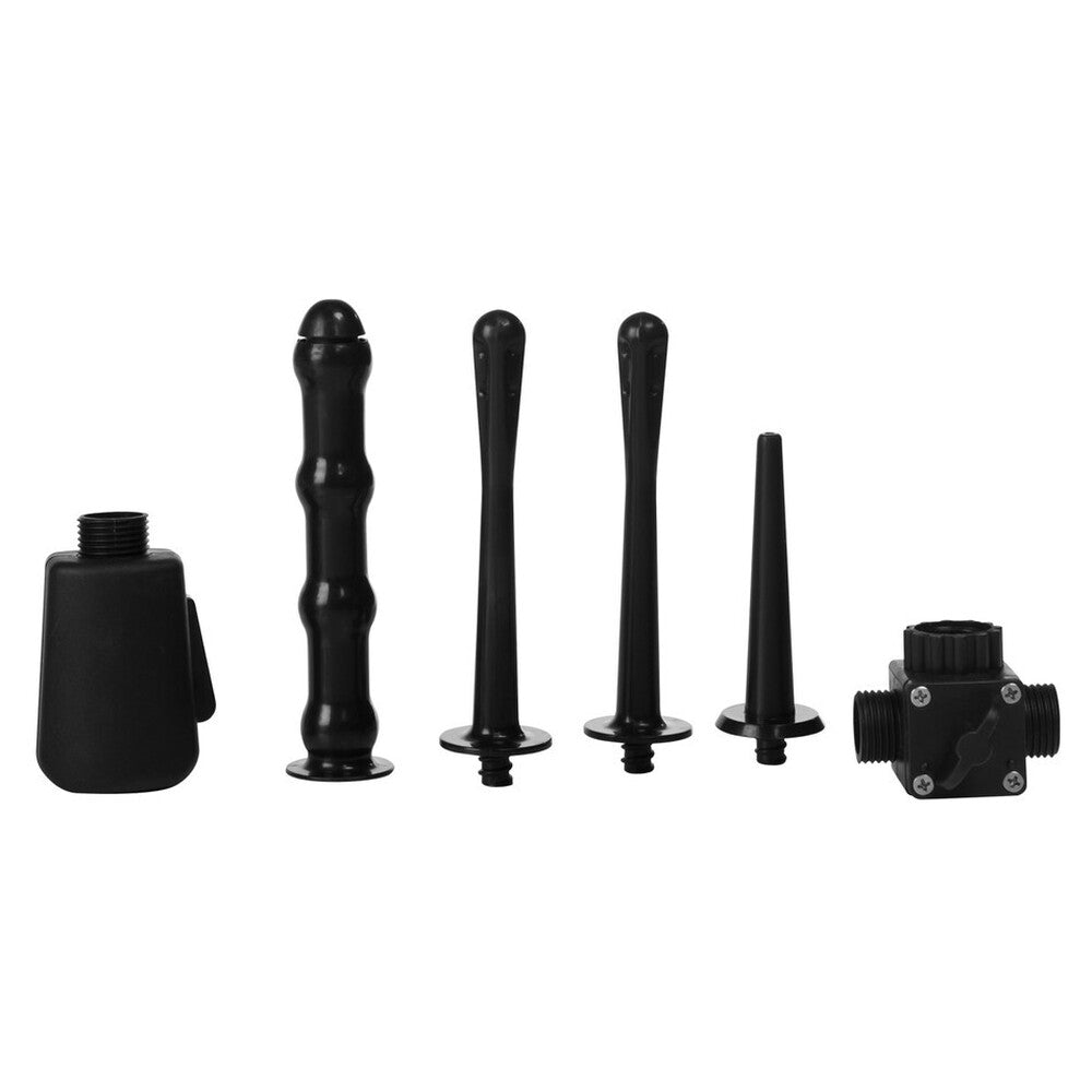 Colt Black Advanced Shower Shot Enema Kit with Adaptor