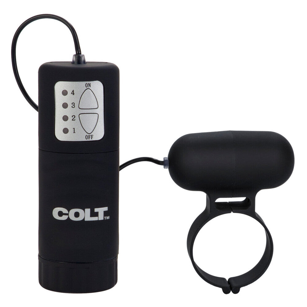COLT Black Power Cock Ring with Multi-Speed Controller