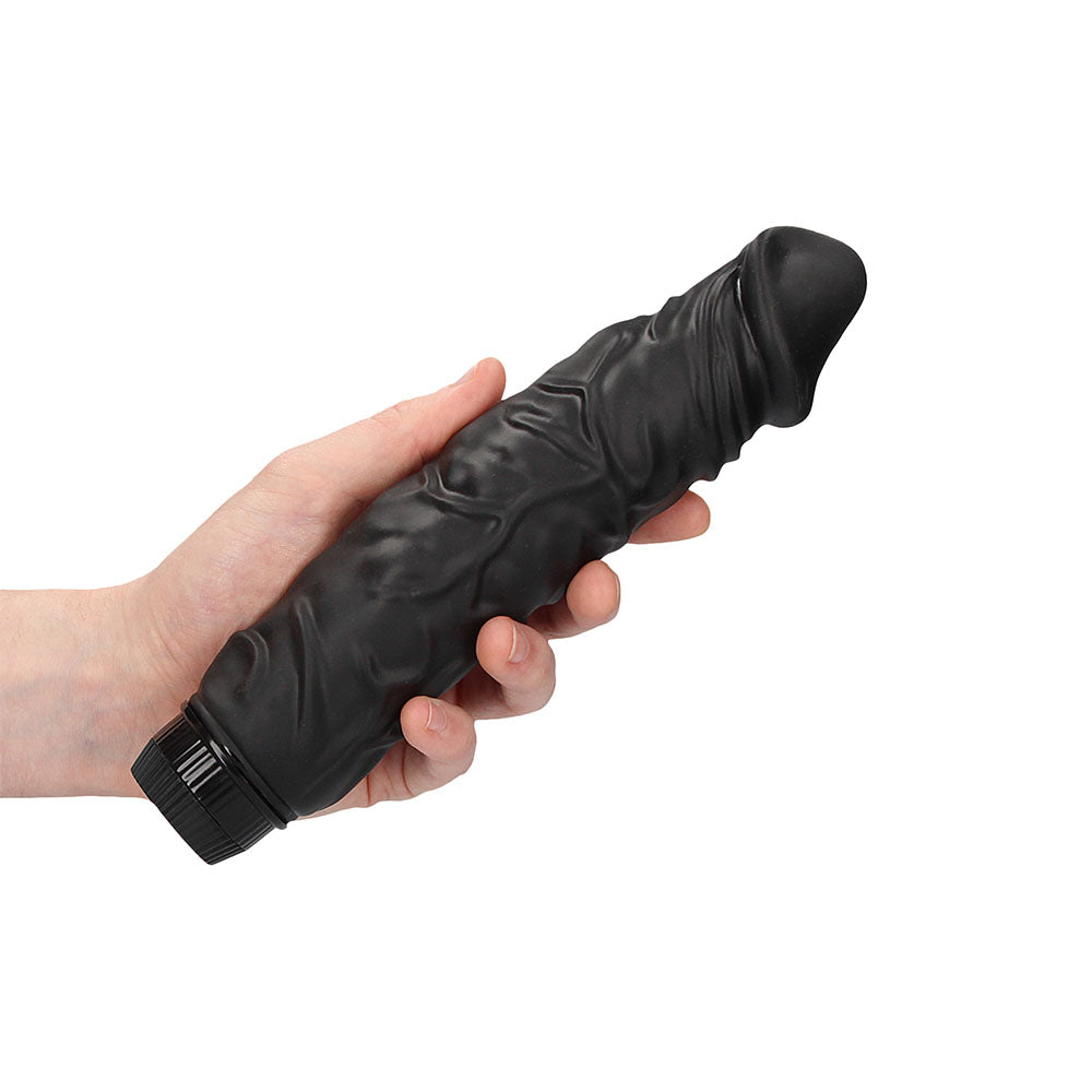 PleasureWave Black Realistic Vibrator Multi-Speed Vibrations
