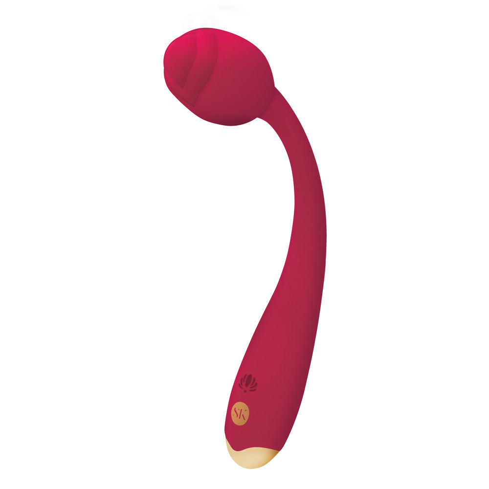 Secret Kisses Pink Rosegasm Long Stem Vibrating Toy