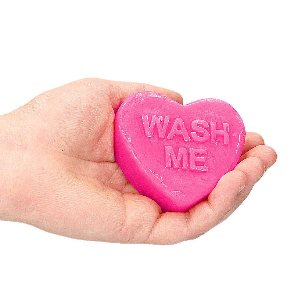 Luxurious Lather Rose Pink Heart Wash Me Soap Bar