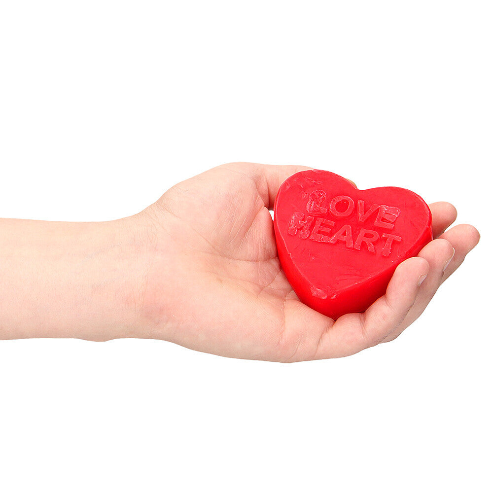 Rose Elegance Red Heart Shaped Scented Soap Bar