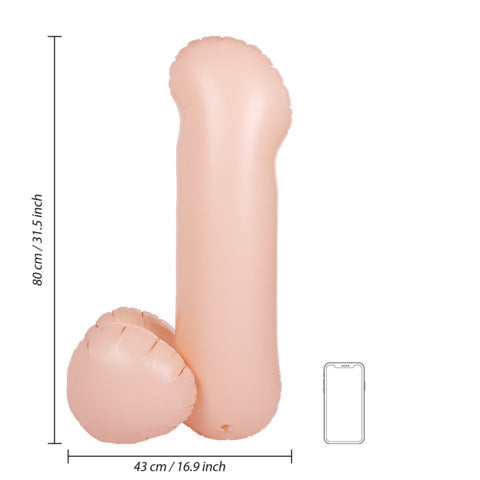 Giggle Gear Giant Inflatable Penis 31.5 Inch PVC Fun