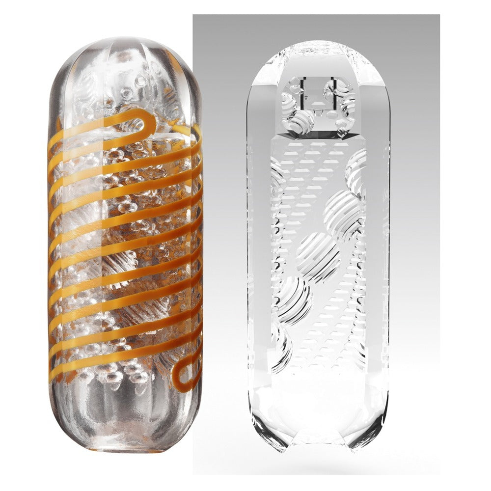 Tenga Blue 05 Beads Spinner Masturbator Spiral Motion