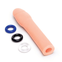 Size Up Realistic Penis Extender with Adjustable Fit and Cock Rings