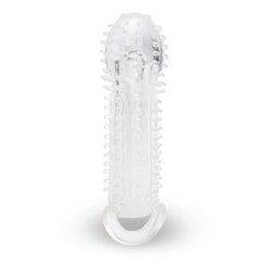 Size Up Clear Transparent Textured 1.5 Inch Penis Extender