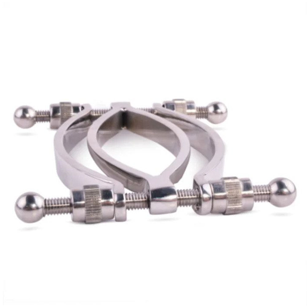 PleasureCraft Silver Stainless Steel Pussy Clamp