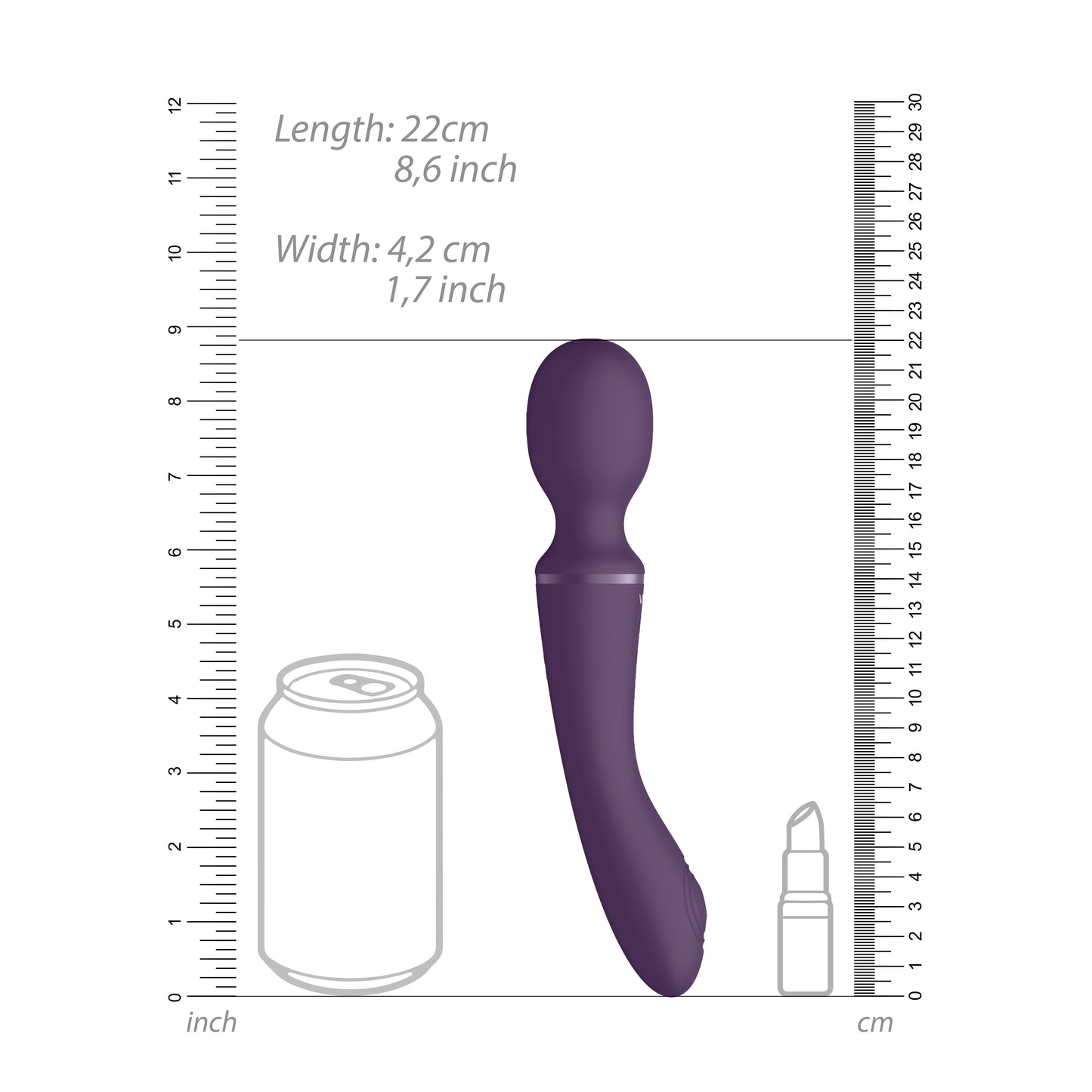 Vive Enora Waterproof Double Ended Rechargeable Wand