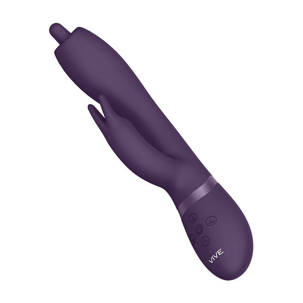 Vive Nilo Purple Rotating G Spot Rabbit Vibrator