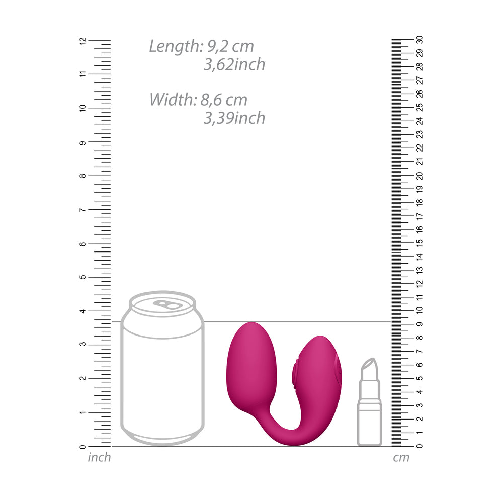 Vive Aika Pink Dual Stimulation Pulse Wave Vibrating Love Egg