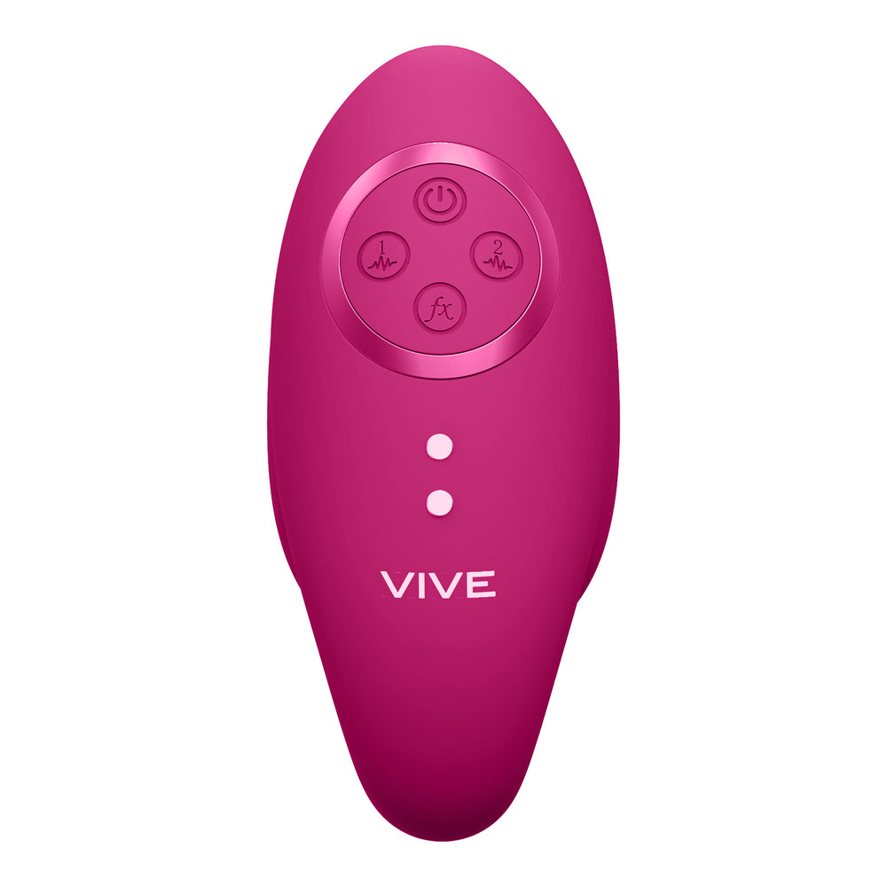 Vive Aika Pink Dual Stimulation Pulse Wave Vibrating Love Egg