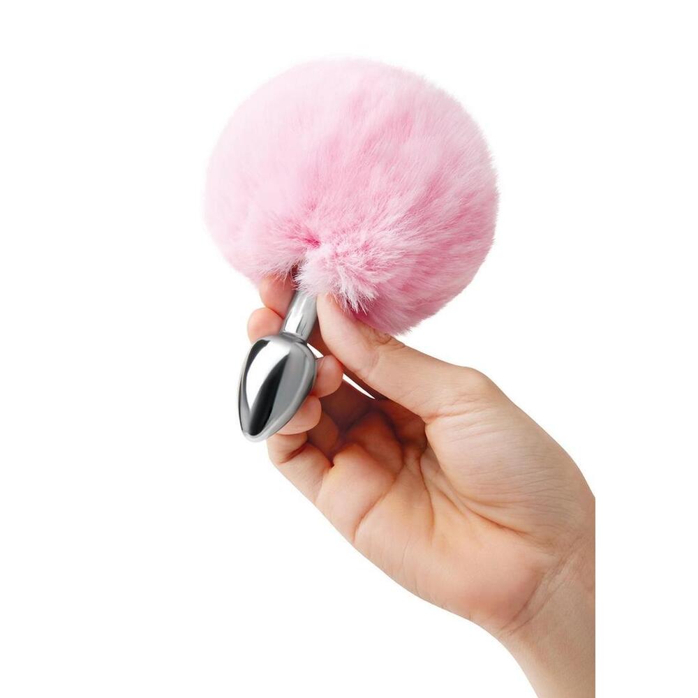 Furry Tales Pink Plush Bunny Tail Butt Plug