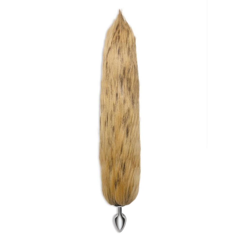 Furry Tales Brown Foxtail Metal Butt Plug for Beginners
