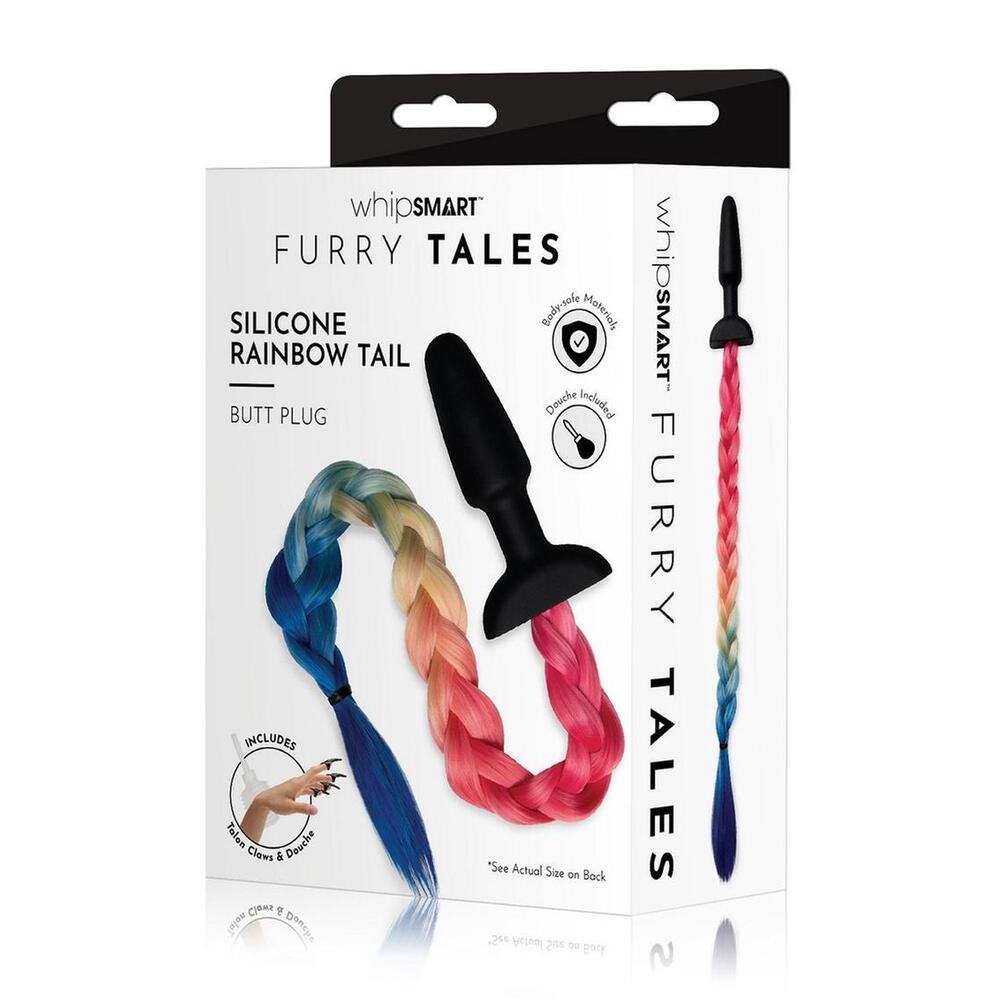 Furry Tales Multicolored Rainbow Tail Butt Plug
