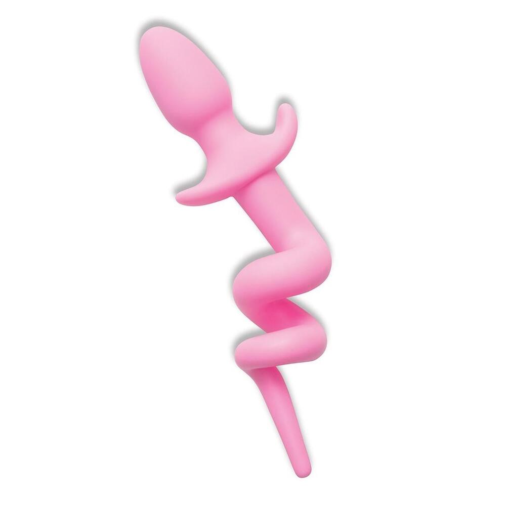 Furry Tales Pink Silicone Piggy Tail Butt Plug