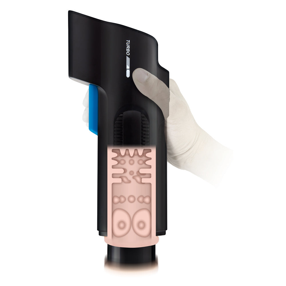 Zolo Black BJ Blaster Thrusting Masturbator with Adjustable Speeds