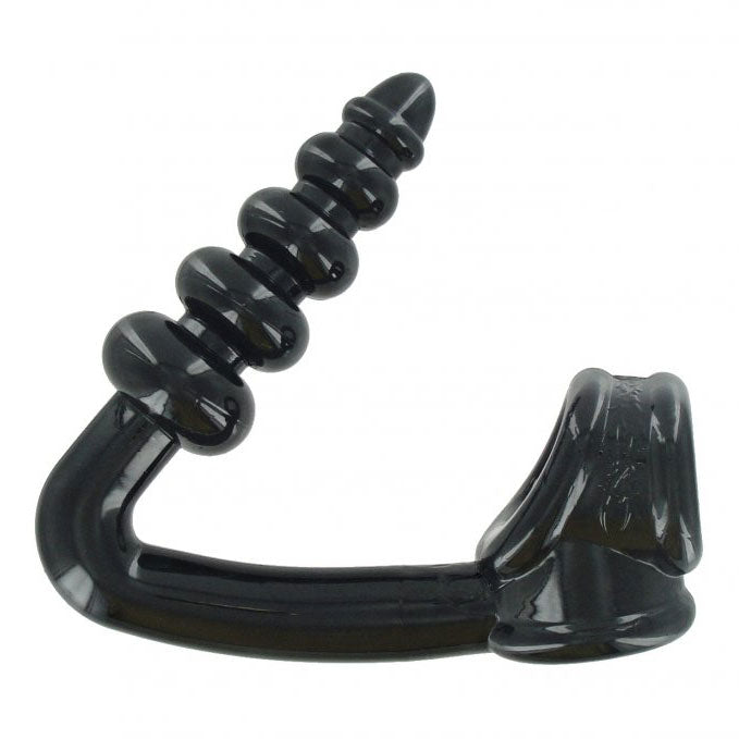 Tower Pleasure Enhancer Black Cock Ring and Butt Plug Combo