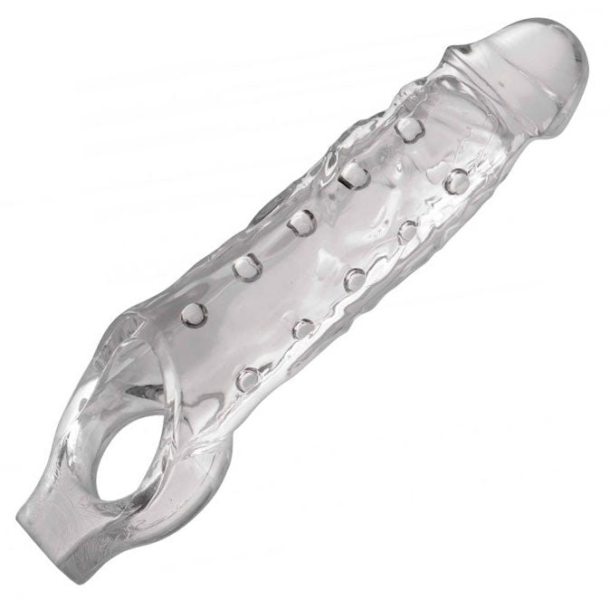 Size Matters Clear TPR Penis Enhancer with Pleasure Nubs