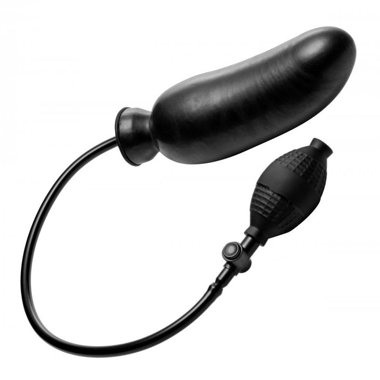 Renegade Black Inflatable Dildo with Customizable Girth