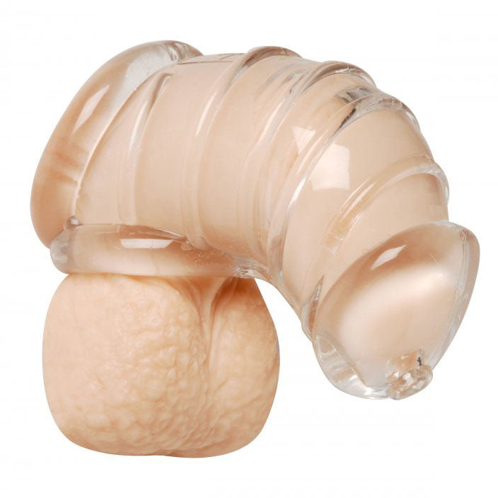 Detained Soft Body Chastity Cage in Discreet Rubber
