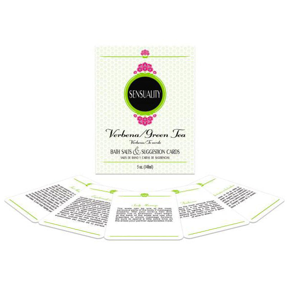 Honeysuckle Bath Salts with Waterproof Activity Cards for Couples