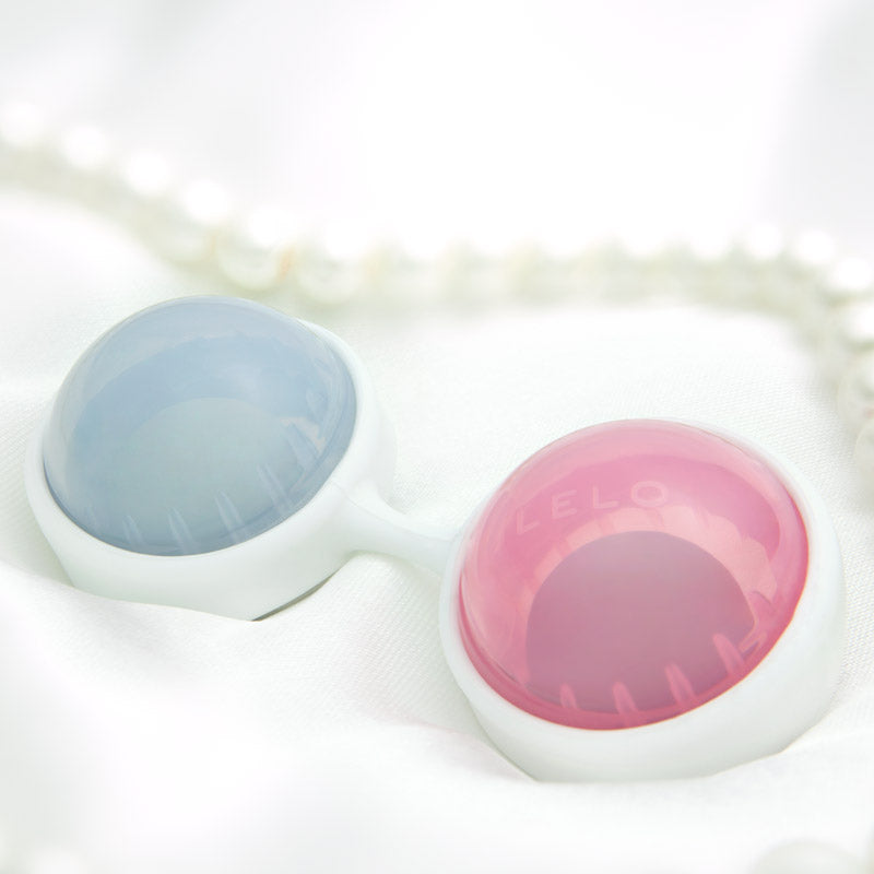 Lelo Pink and Blue Luna Beads Mini for Pelvic Floor Strengthening