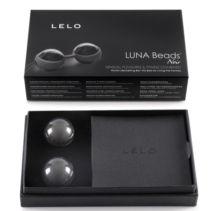 Lelo Black Luna Beads for Pelvic Floor Strengthening