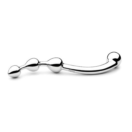 Njoy Polished Silver Fun Wand Stainless Steel Dildo