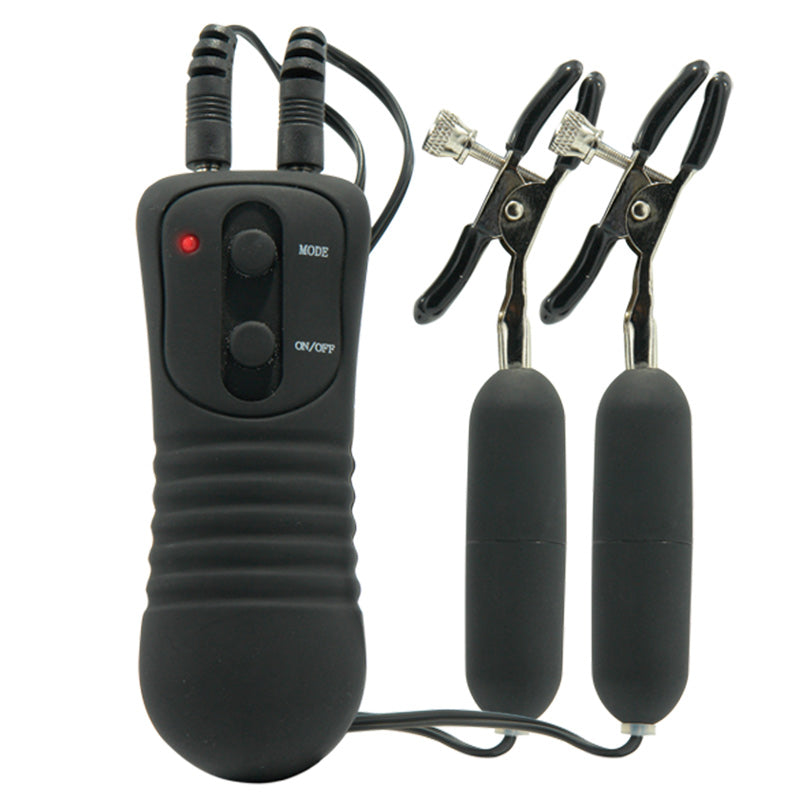Fetish Fantasy Series Black Vibrating Nipple Clamps