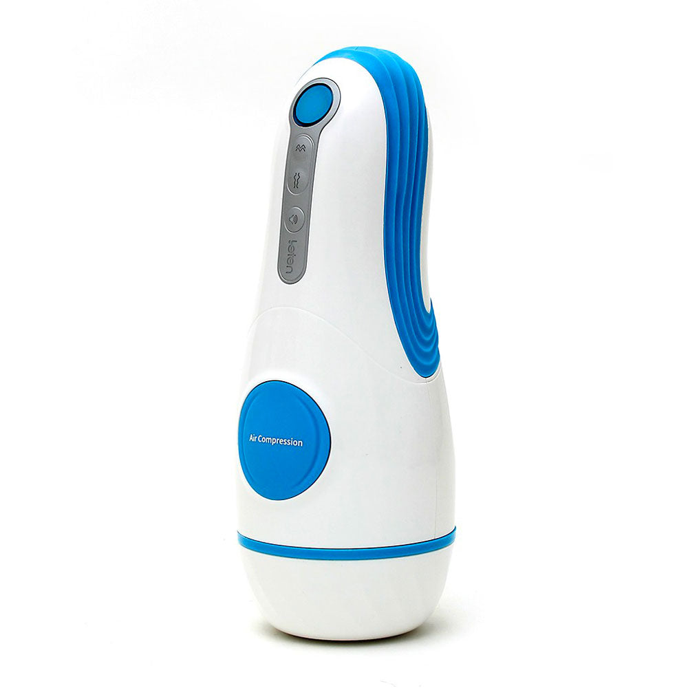 Leten Black SM360 Rechargeable Masturbator with Suction Functions