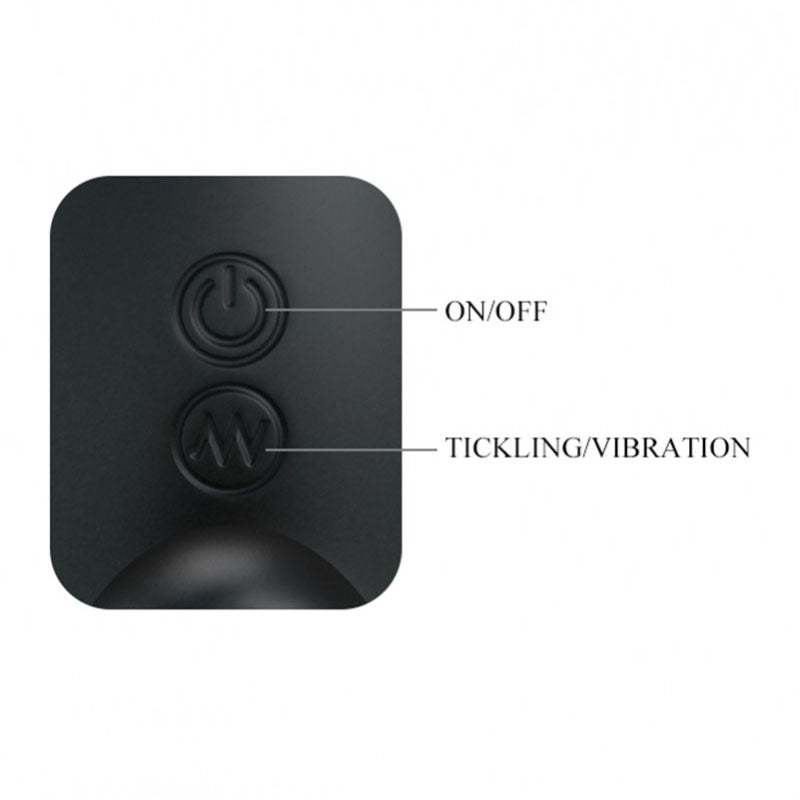 Mr Play Black Silicone Prostate Massager with Remote Control