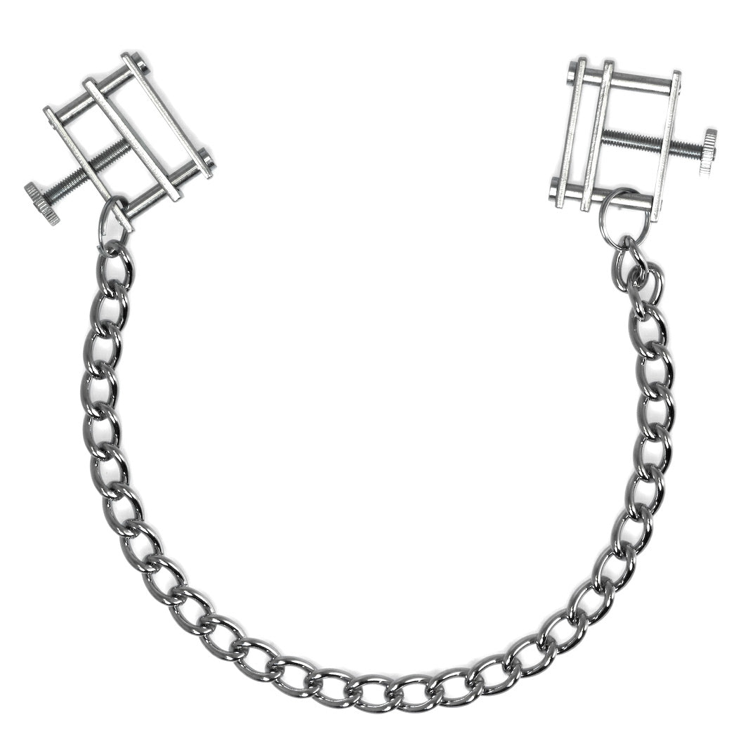 Rimba Stainless Steel Adjustable Nipple Clamps with Chain