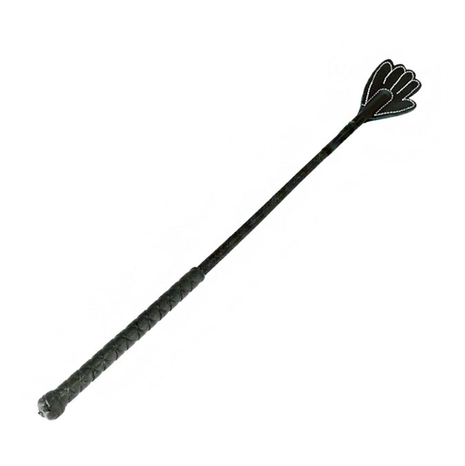 Genuine Leather Black Small Hand Whip for Intimate Play