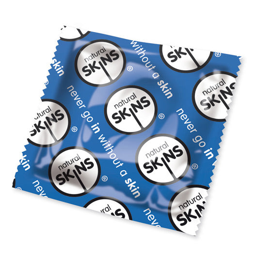 Skins Condoms Blue Natural Feel Extra Lubricated Pack of 50