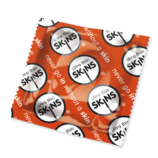 Skins Red Ultra Thin Condoms 50 Pack Extra Lubricated Latex Free