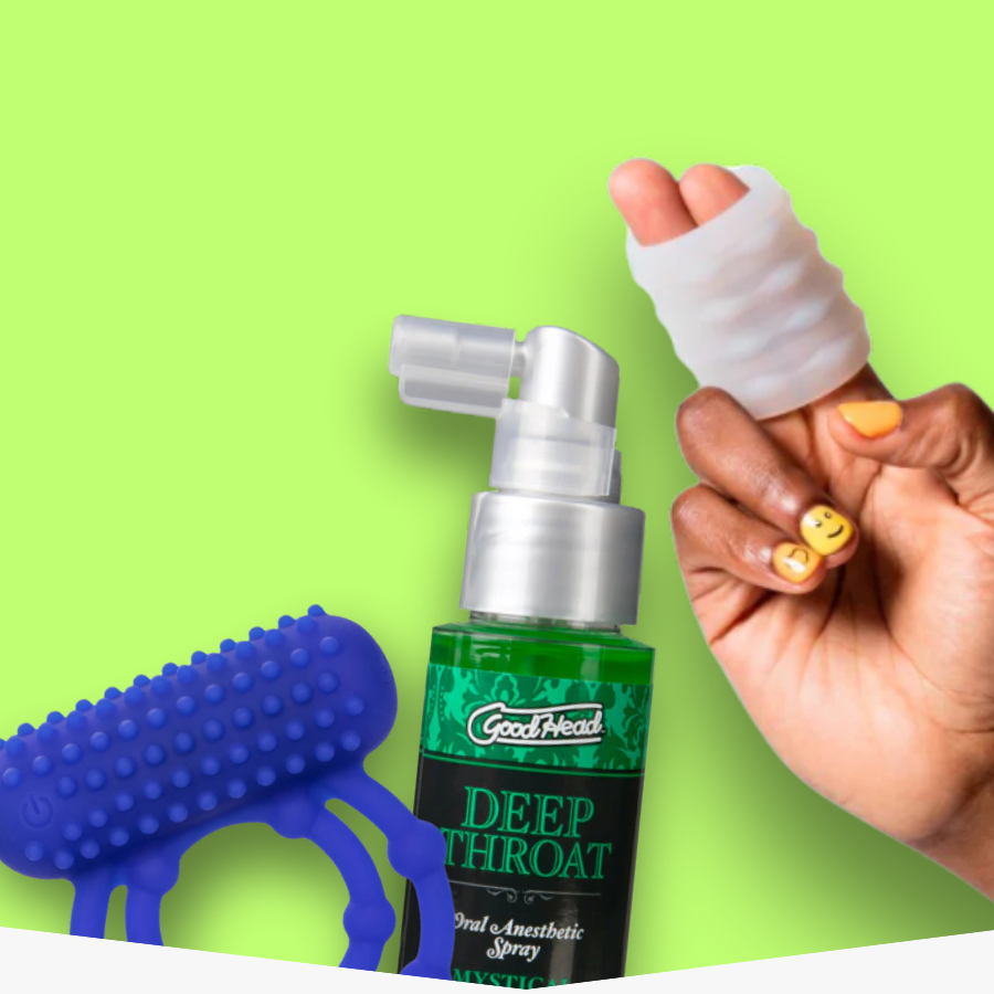Gifts for Him on a green background