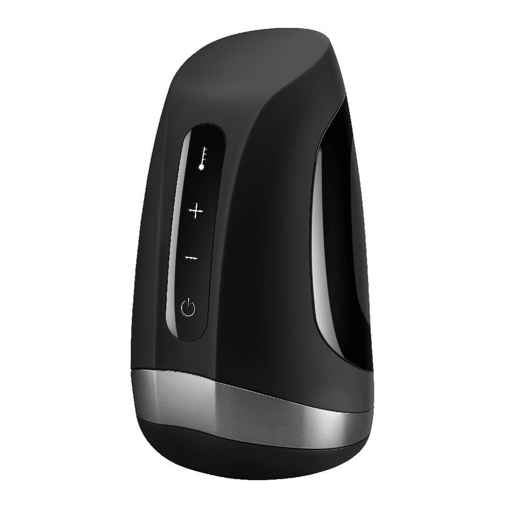 Satisfyer Men Black Heated Vibrating Masturbator